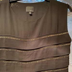 Greylin black sleeveless top